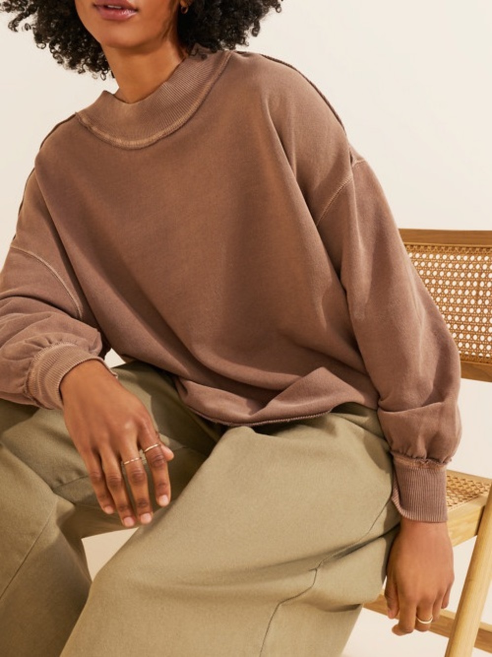 Free People We The Free Palm Springs Pullover in Brown